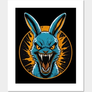 Crazy Rabbit Posters and Art